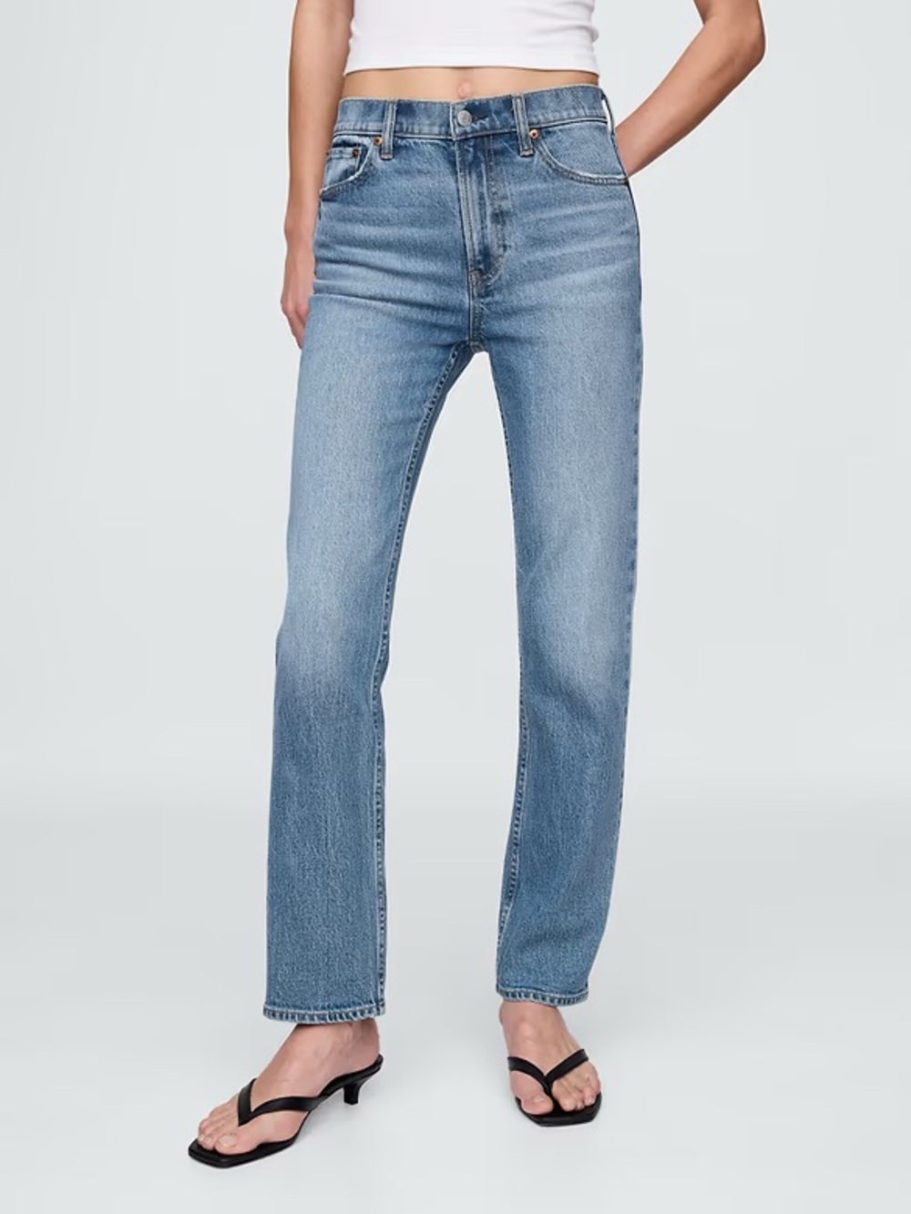 NWT GAP High Rise ’90s Slim Straight Jeans High-Rise Size 30